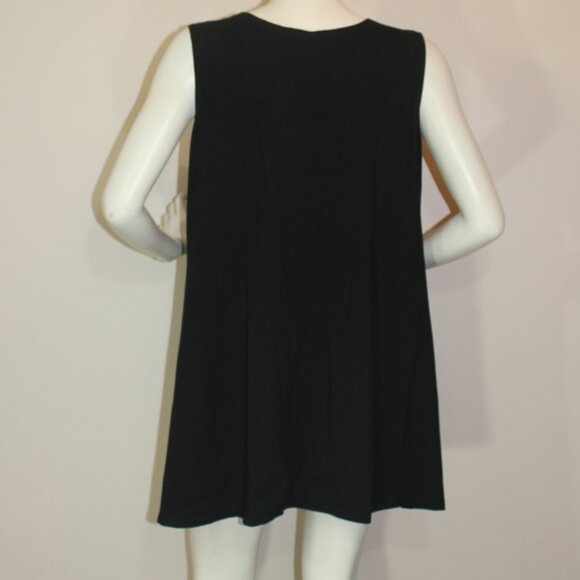 Kaliyana Long Tank in Black 100% cotton Women   size 3 /X/XL - Picture 5 of 7